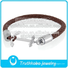 Fasshion Leather Bracelet Wholesale Stainless Steel Put Ashes In The Bracelet